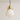 Luminária Pendente Moderna Minimalista Metal Vidro Zeno - Ø15x15cm / Branco e Dourado - ORNE™