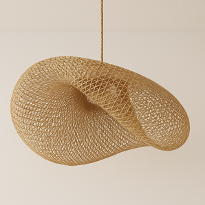Luminária Pendente Moderna Minimalista Rústico Jacarandá - Ø40cm - ORNE™