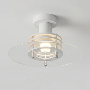 Luminária Plafon Moderna Minimalista Metal Vidro Likas — ORNE