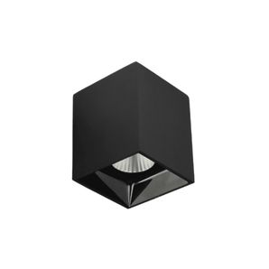 Luminária Spot Sobrepor Moderno Minimalista Quadrado Antiofuscante LED Nexus - Preto / 10W / Branco Quente (3000K) - ORNE™